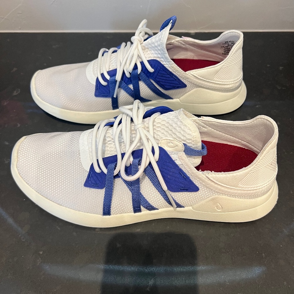 Olukai Holo Bright white/cobalt blue
